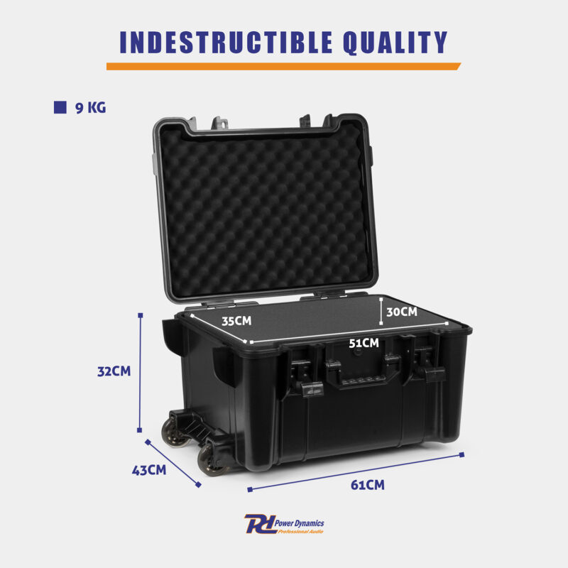 PD GIGCase34T Universal Pick Foam Hard Case Trolly – 615 x 435 x 325mm