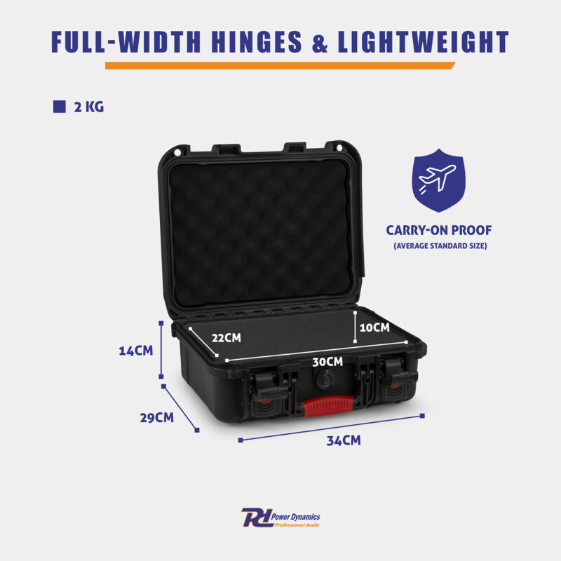 PD GIGCase58R Heavy Duty Pick Foam Hard Case – 345 x 290 x 130mm