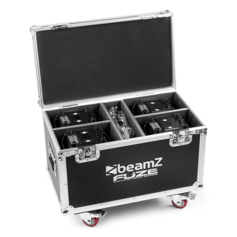 BeamZ FCFZ4 Flight Case for 4x FUZE 75B/75S/610Z Moving Heads