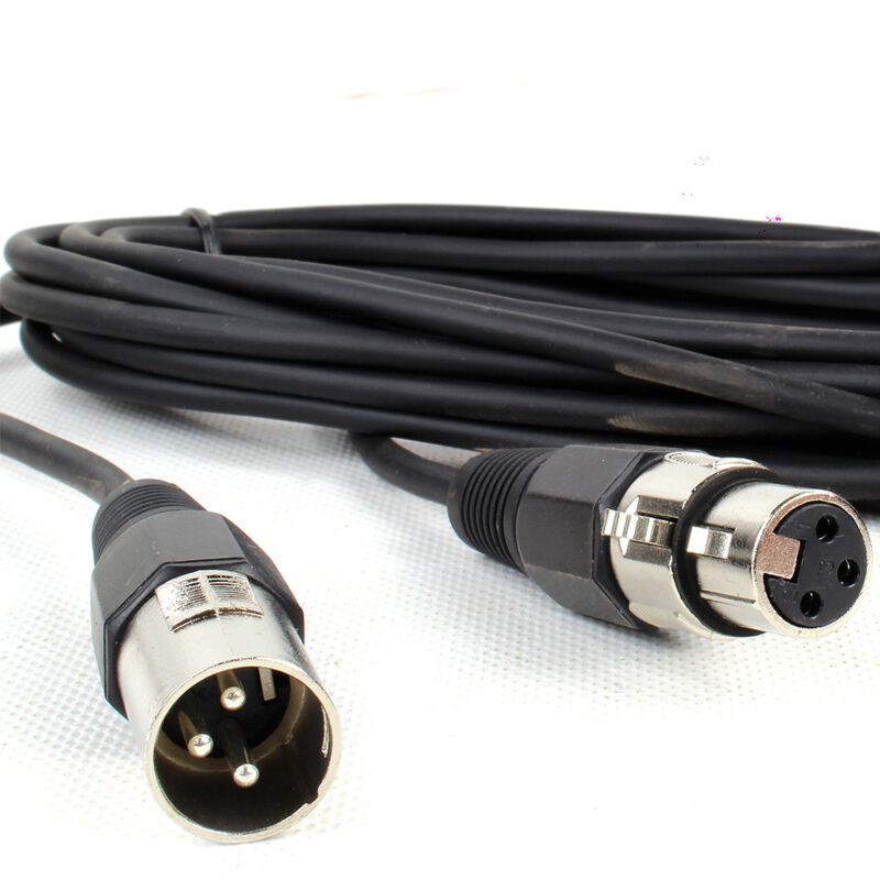 PD Connex Male XLR to Female XLR DMX Cable 6m