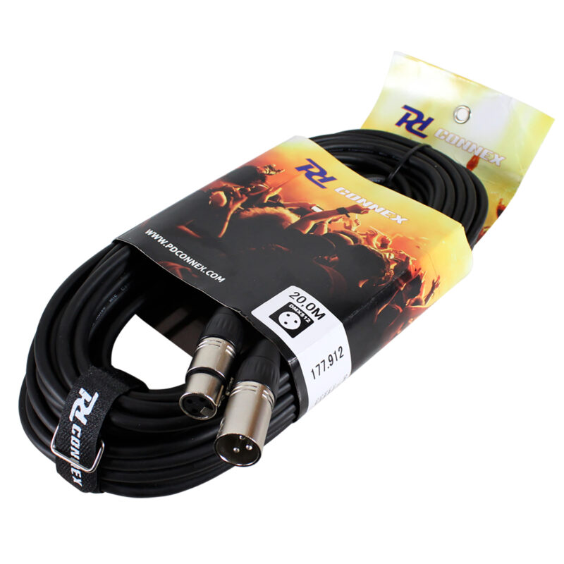 PD Connex 3-Pin DMX Lighting Cable – 20m
