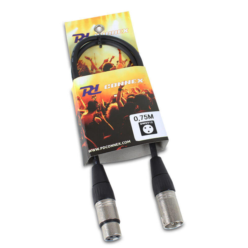 PD Connex 3-Pin DMX Lighting Cable – 0,75m