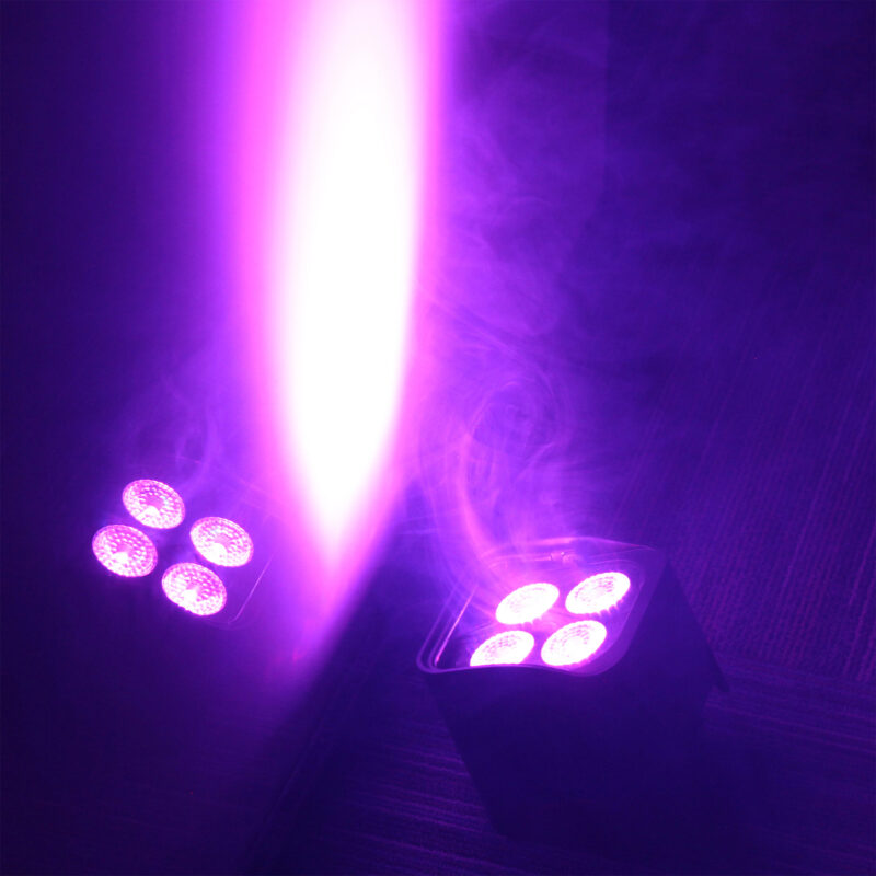 8x BeamZ BBP94 Wireless Battery Powered Par Uplighters & Charging Case