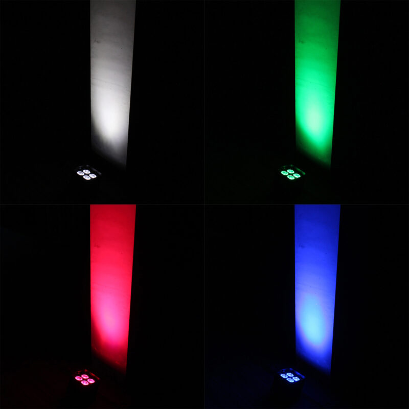 8x BeamZ BBP94 Wireless Battery Powered Par Uplighters & Charging Case