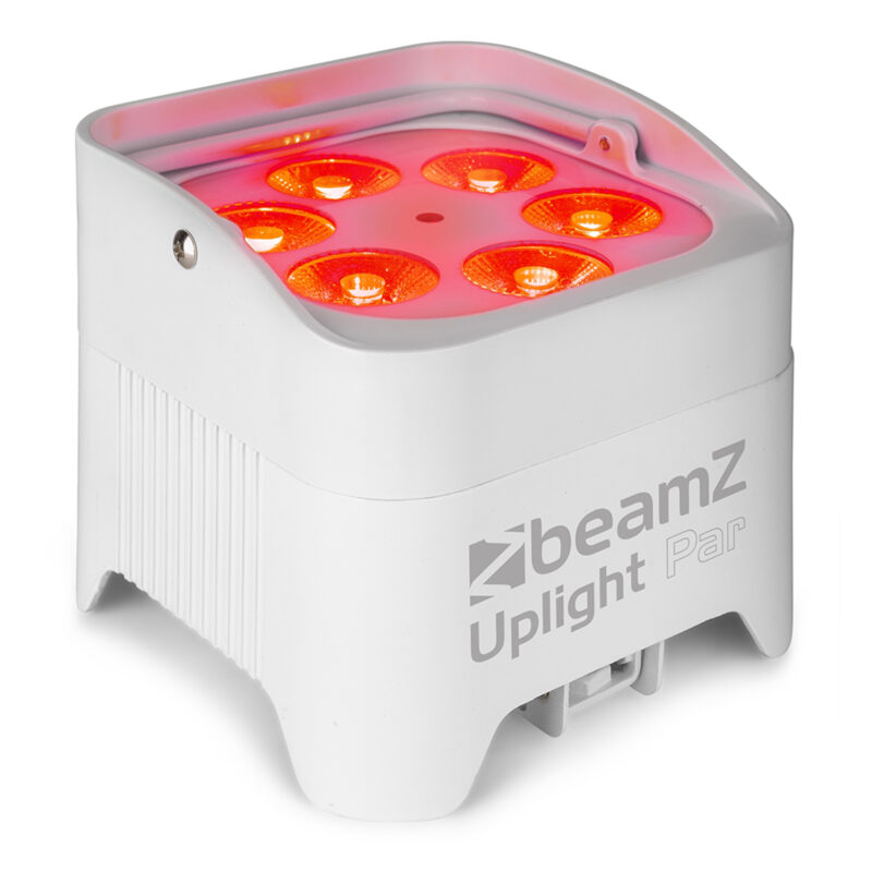 6x BeamZ BBP96SW Wireless Battery Uplighters with Soft Case