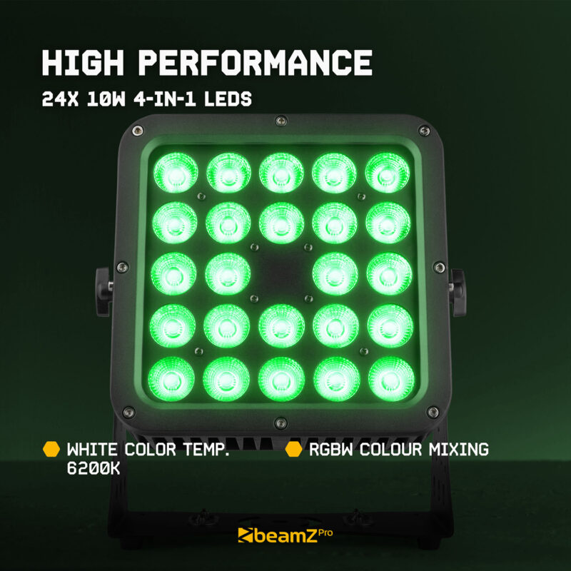 6x BeamZ Pro StarColor200 Architectural Wash Lights with Flightcase