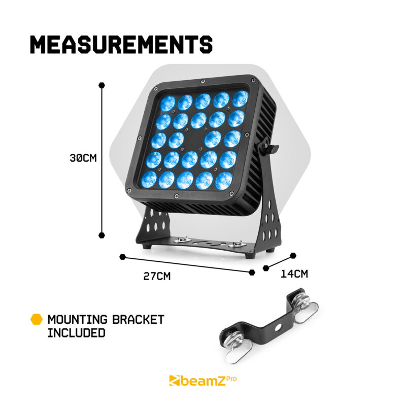 6x BeamZ Pro StarColor200 Architectural Wash Lights with Flightcase