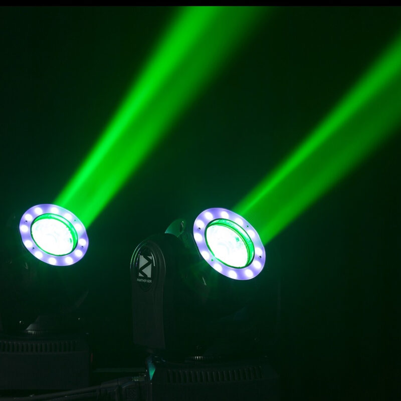 BeamZ Panther 60R Moving Head Beam with LED Light Ring – 60W