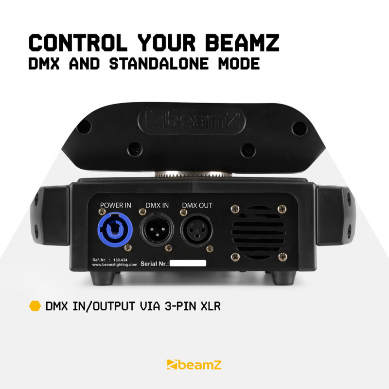 BeamZ Cobra 160 100W Moving Head Spot with 6x 10W B-Eye