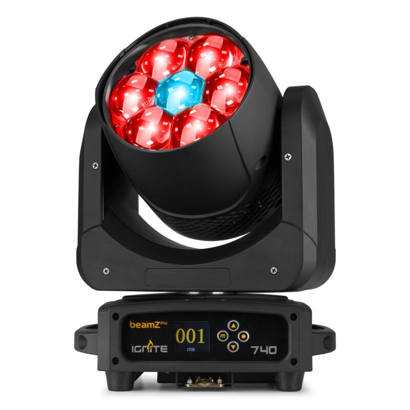 BeamZ Pro IGNITE740 Moving Head Light with Zoom – 7x40W