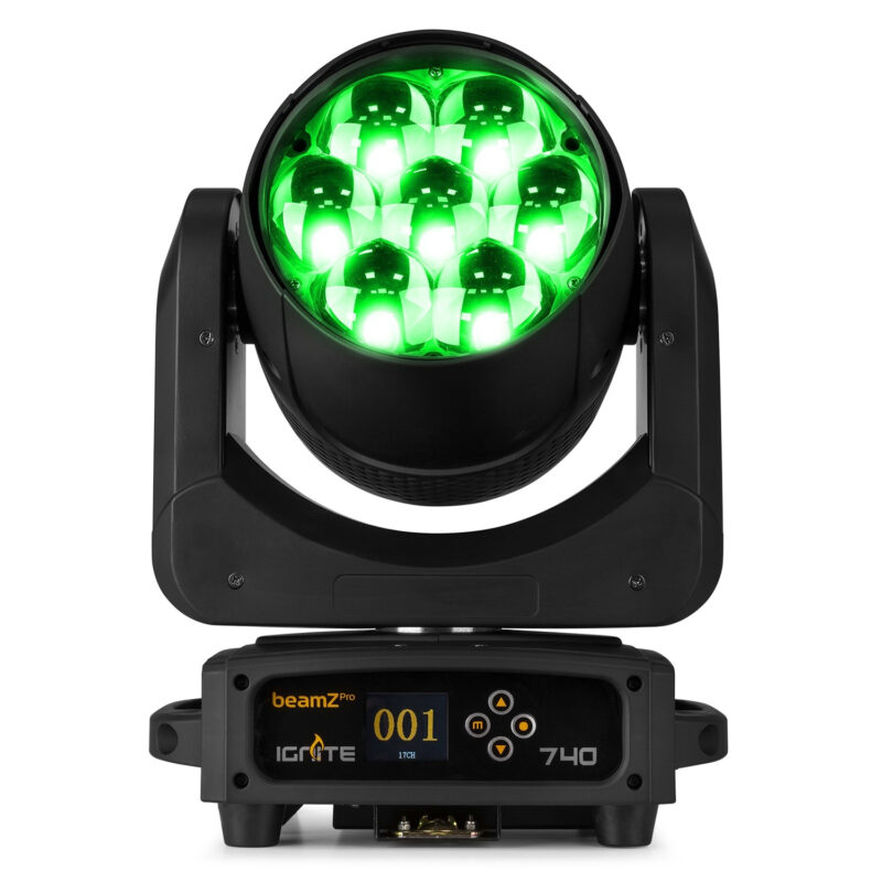 BeamZ Pro IGNITE740 Moving Head Light with Zoom – 7x40W