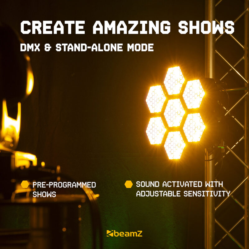 BeamZ RB90 Deco Retro Stage Blinder – 3x 30W RGB+A