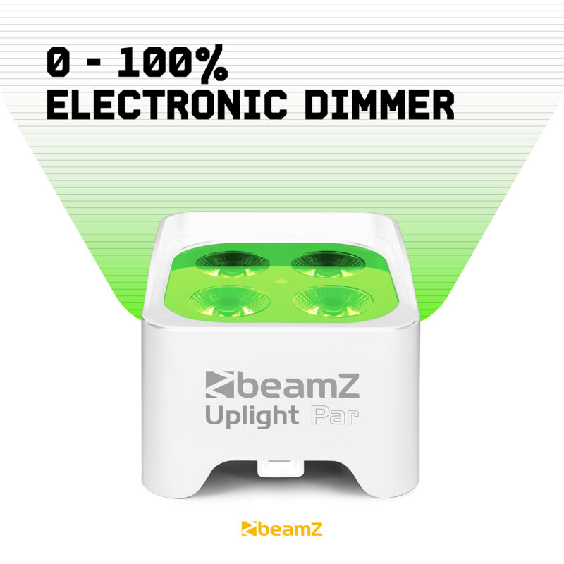 8x BeamZ BBP90W Wireless Battery Operated Uplight Pars with Soft Cases