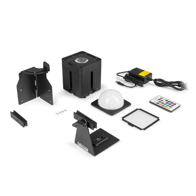 BeamZ KUBE20BK Linkable Outdoor Battery Powered Wireless Uplight, Black