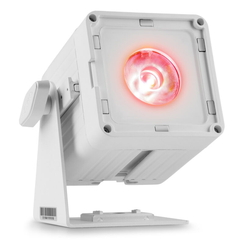 BeamZ KUBE20WH Linkable Outdoor Battery Powered Wireless Uplight, White