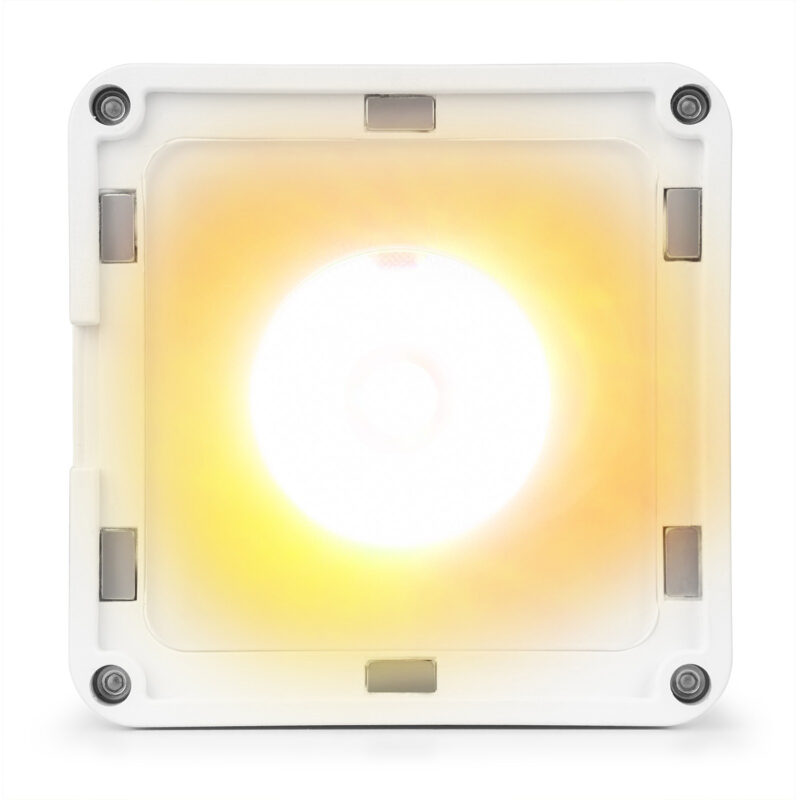 4x BeamZ KUBE20WH Linkable Outdoor Battery Powered Wireless Uplights