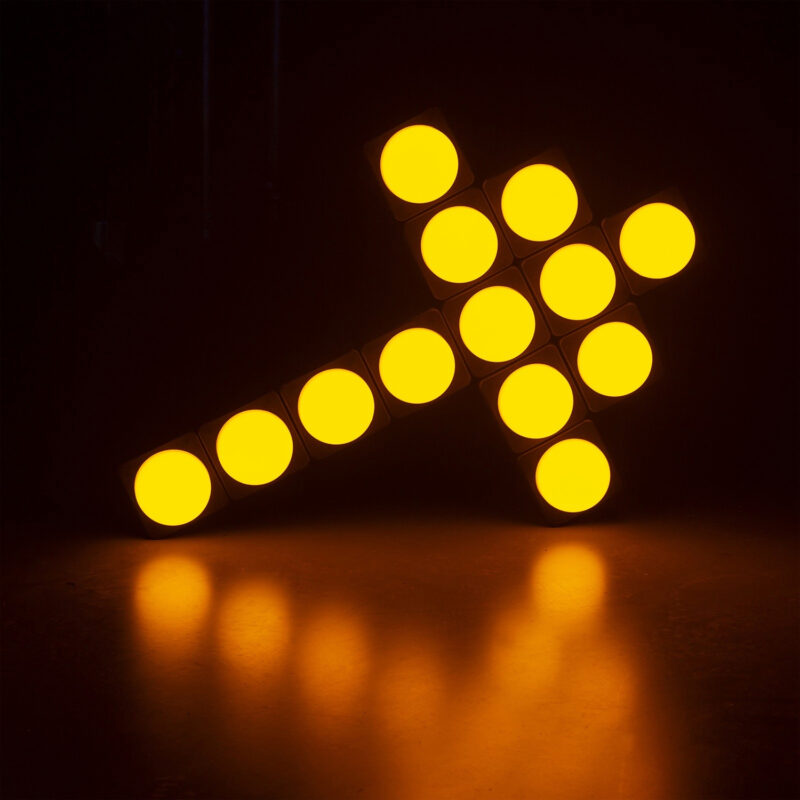 BeamZ KUBE20WH Linkable Outdoor Battery Powered Wireless Uplight, White