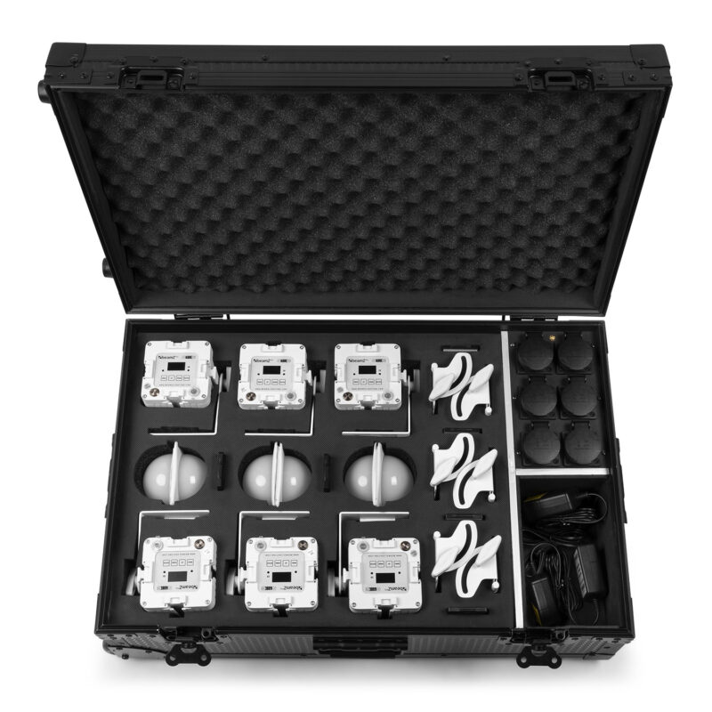 BeamZ FCC30 Charger Flightcase for 6x KUBE20 Battery Uplights