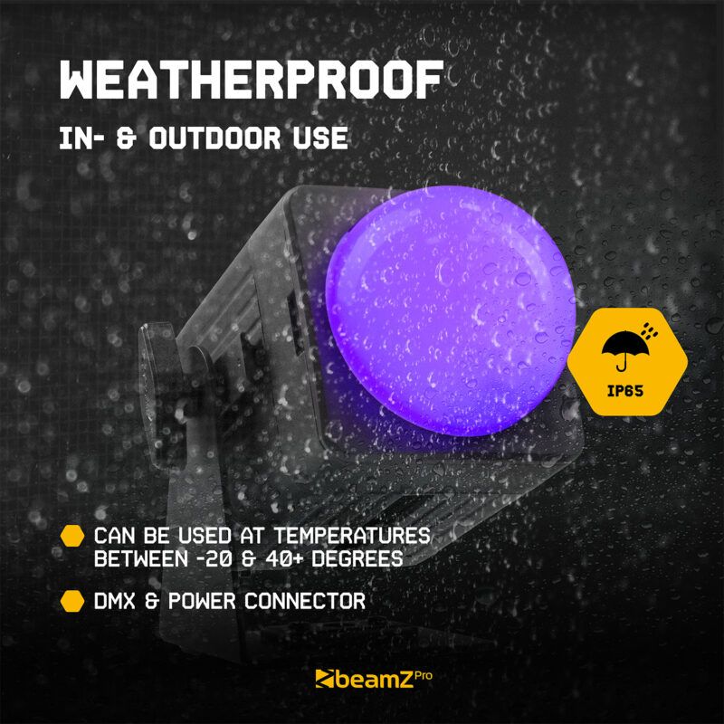 9x BeamZ KUBE20BK Linkable Outdoor Battery Powered Wireless Uplights