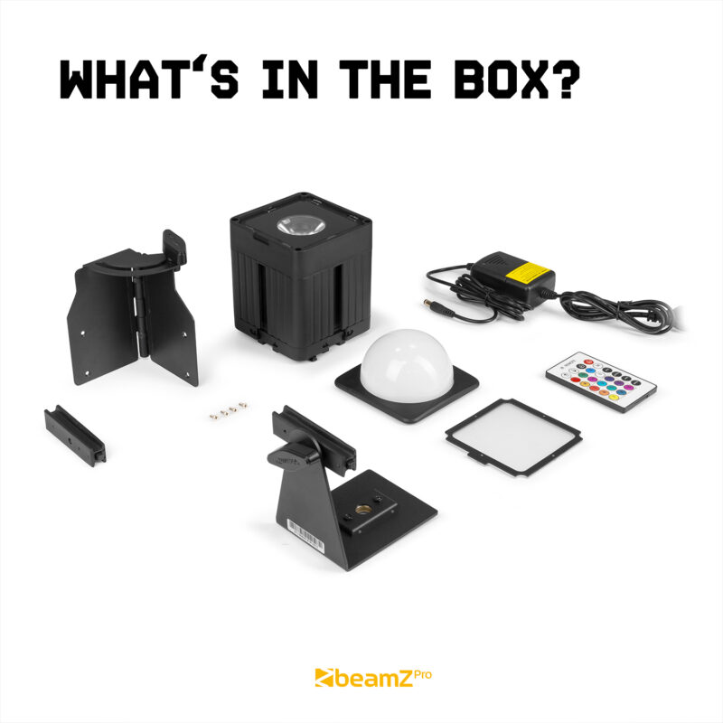 9x BeamZ KUBE20BK Linkable Outdoor Battery Powered Wireless Uplights