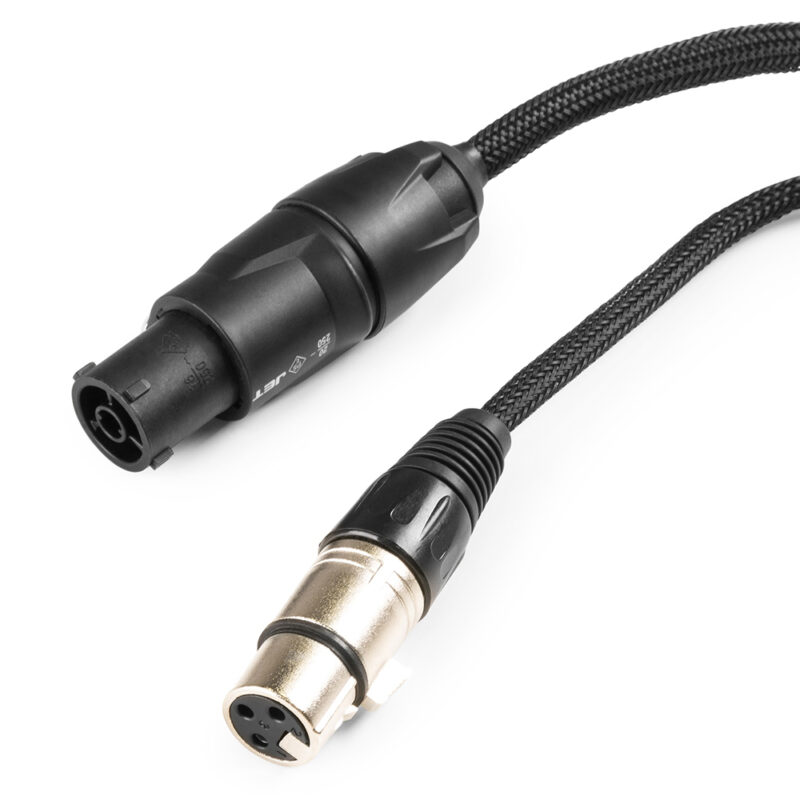 PD Connex Combi Power Cable & 3-Pin DMX Cable – 0.5m