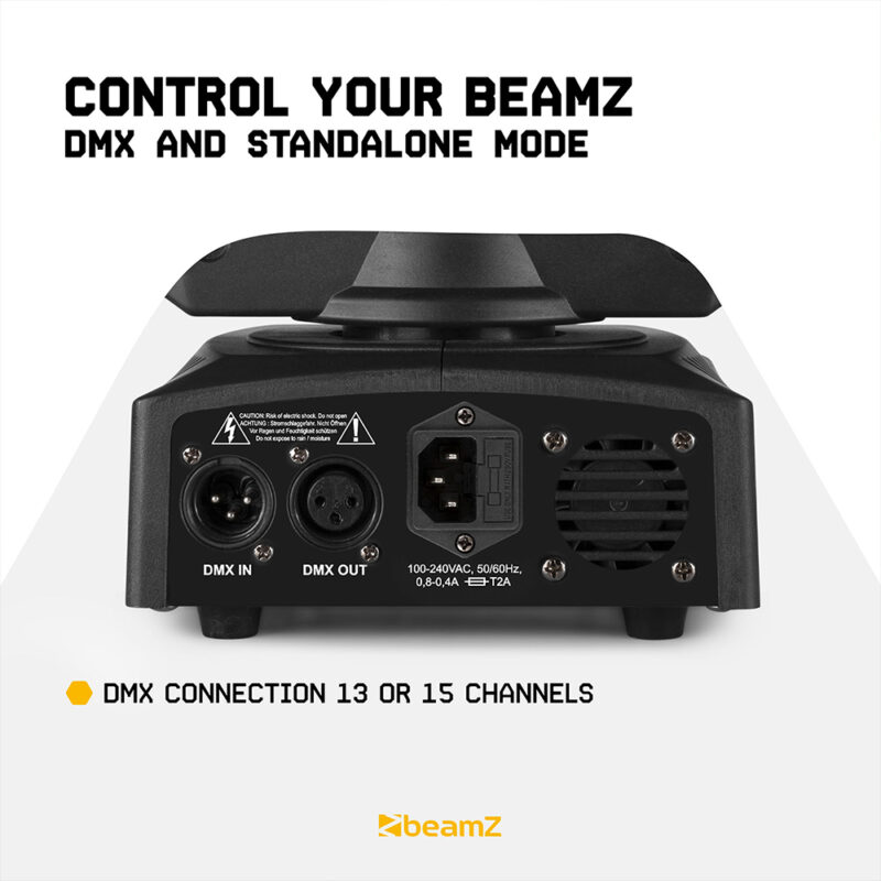 2x BeamZ Panther 60R LED Moving Head Beam Light With LED Light Ring