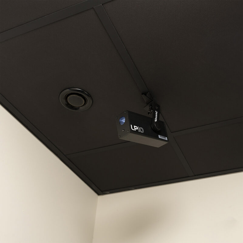 BeamZ LP10 Battery Powered LED Gobo Projector with Light Stand