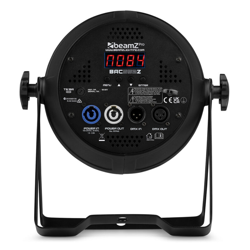 2x BeamZ Pro BAC552Z LED Par Can Lights with 19x 15W LEDs