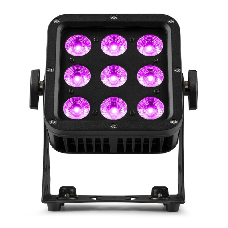 8x BeamZ Pro StarColor75 Weatherproof Lighting Fixtures & Flightcase