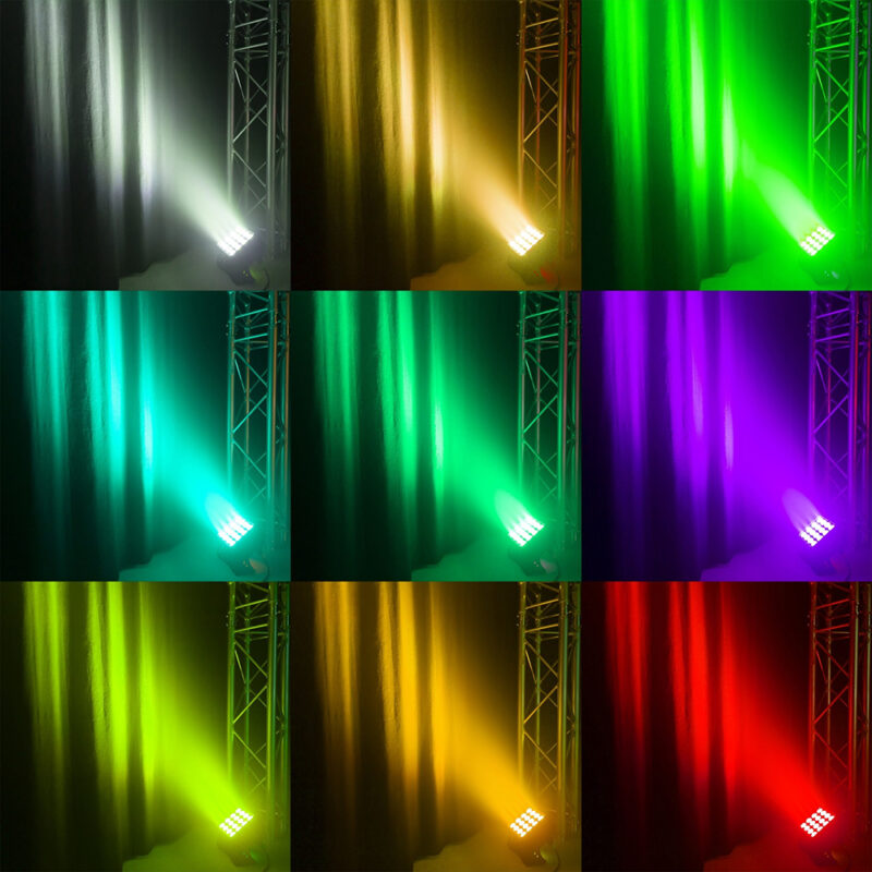 8x BeamZ Pro StarColor135 Weatherproof Lighting Fixtures & Flightcase