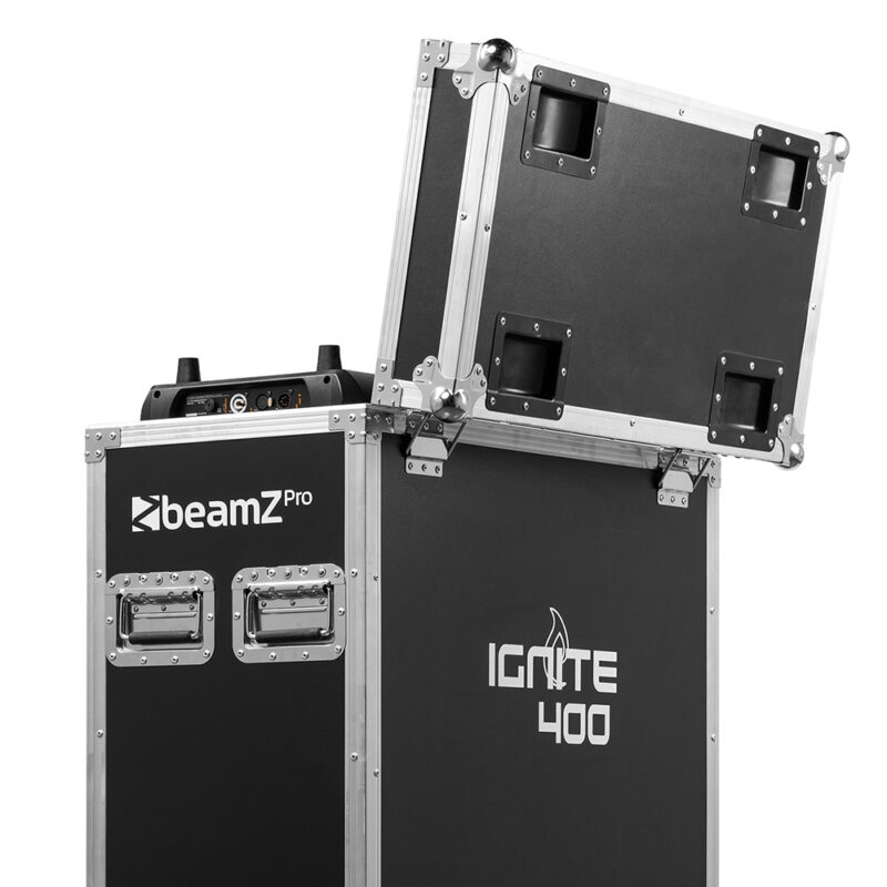 2x BeamZ Pro IGNITE400 LED BSW Professional Moving Head Lights & Case