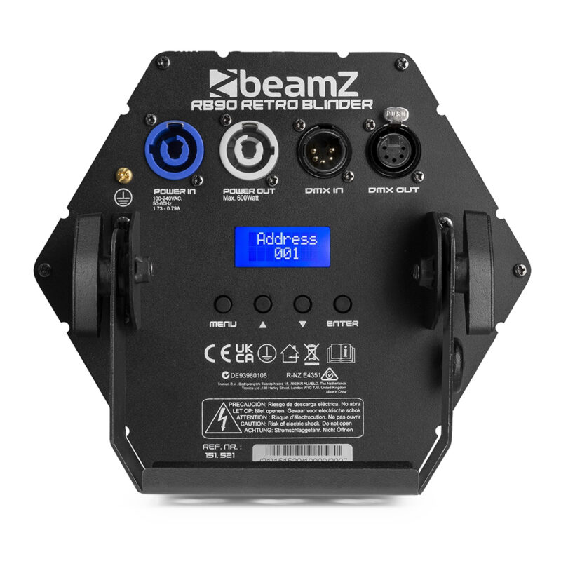 BeamZ RB90 Deco Retro Stage Blinder with 5-Pin DMX