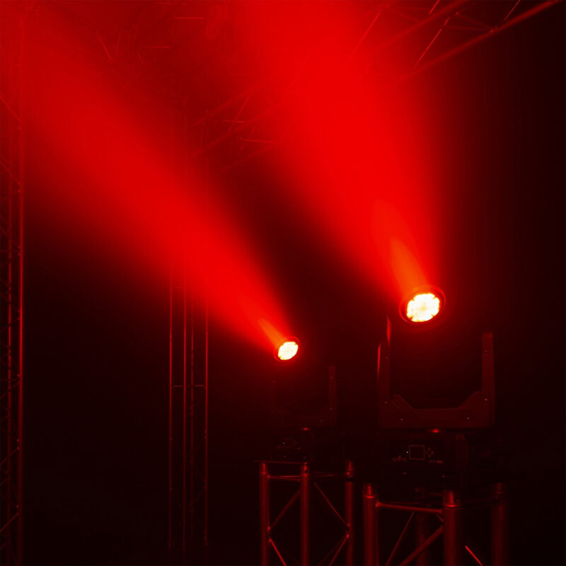 2x BeamZ Pro IGNITE300A Professional Moving Head Lights in Flightcase