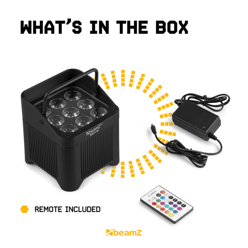 2x BeamZ Pro BBP48 Weatherproof Lighting Uplighters & DMX Controller