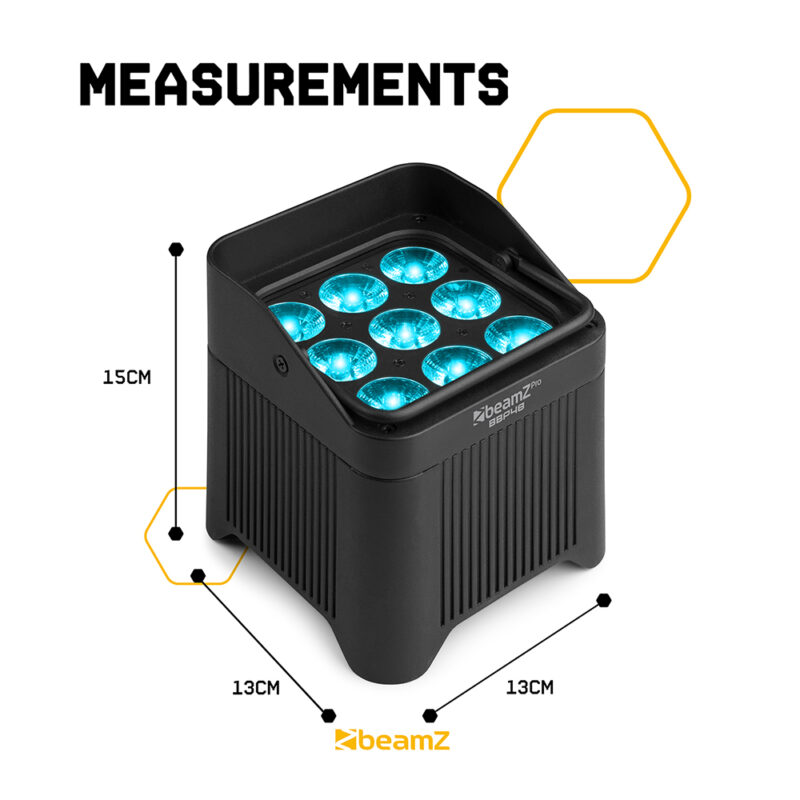 2x BeamZ Pro BBP48 Weatherproof Lighting Uplighters & DMX Controller