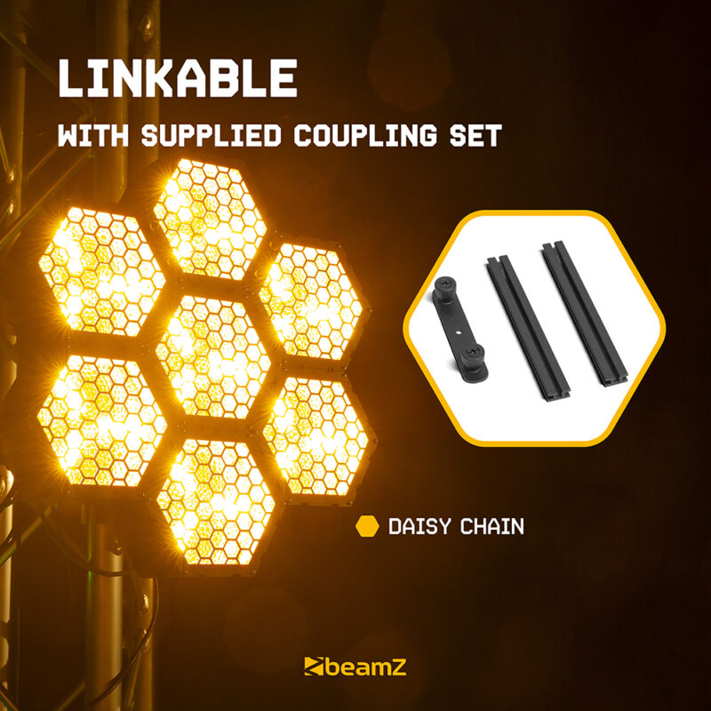 5x BeamZ RB90-5 5-Pin DMX Retro Stage Blinder Lights