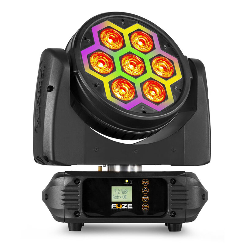 2x BeamZ Fuze712 Moving Head Wash Light with SMD LED Effect