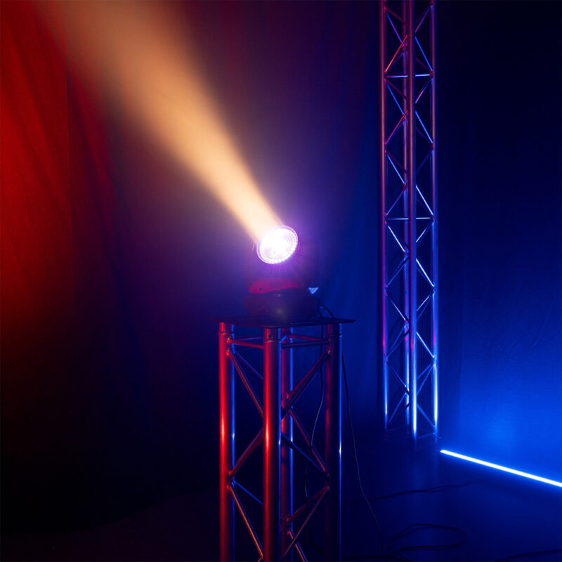 BeamZ Cobra Wash100 LED Moving Head Wash Light with LED Ring – 100W