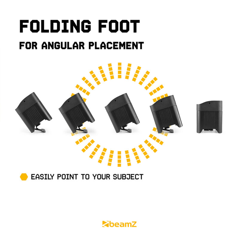 4x BeamZ Pro BBP59 Outdoor Wireless Battery Powered Uplighters