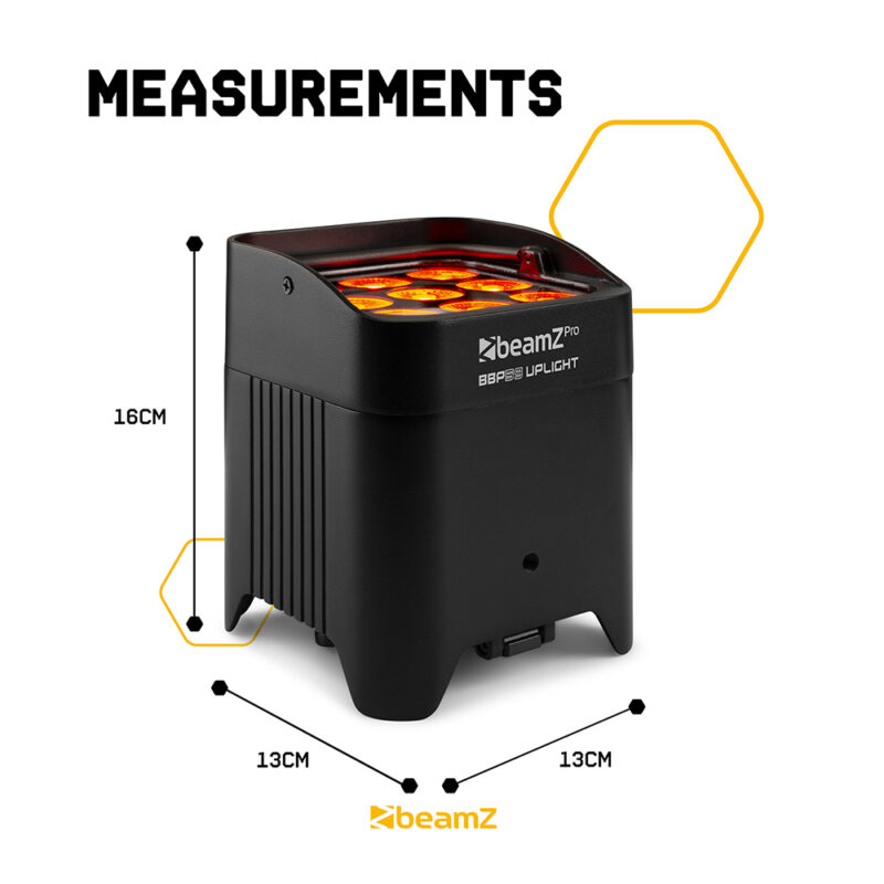 4x BeamZ Pro BBP59 Outdoor Wireless Battery Powered Uplighters