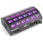 2x BeamZ BUV463 UV Panel Strobe Light & DMX Cable