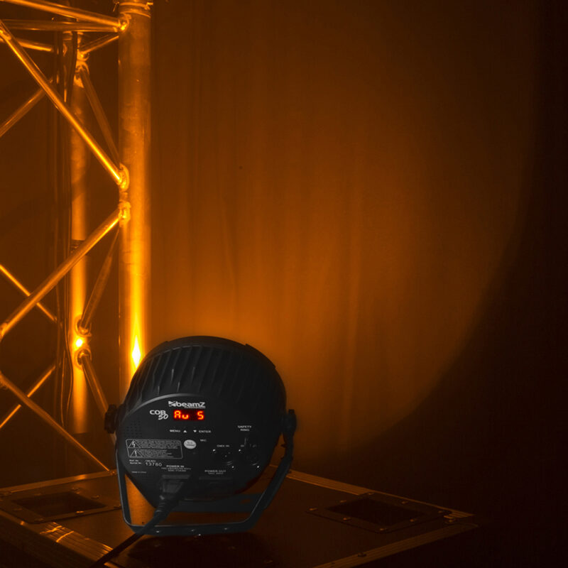 4x COB50 BeamZ COB50 COB LED Par Can Light with DMX with Floor Stands