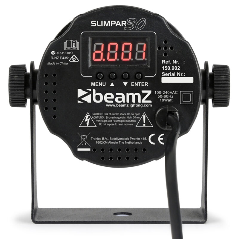 2x BeamZ SlimPar30 LED Par Can Light Package with Floor Stands