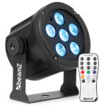 4x BeamZ SlimPar30 LED Par Can Light Package with Floor Stands