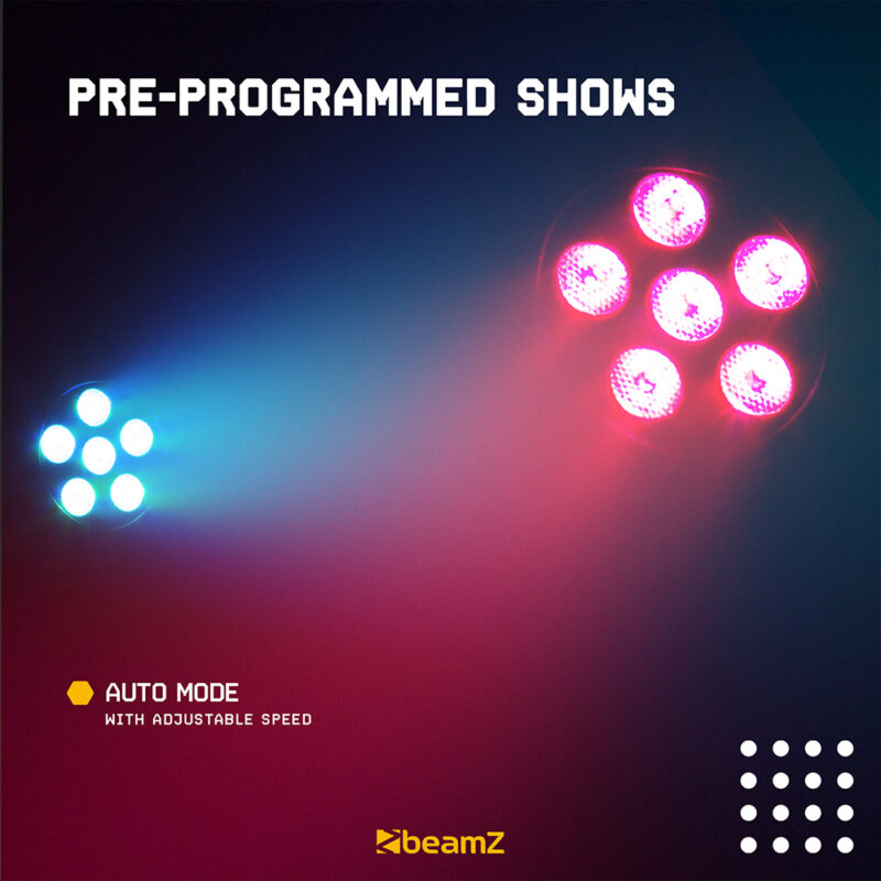 2x BeamZ SlimPar30 LED Par Can Light Package with Floor Stands