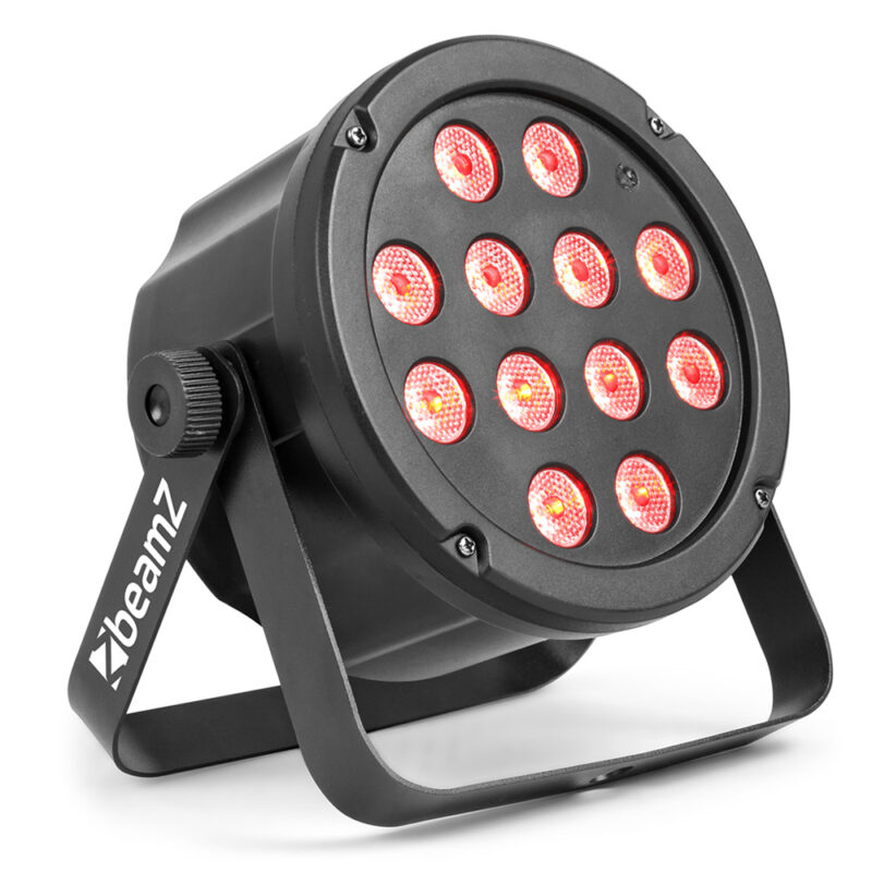 4x BeamZ SlimPar35 DMX LED Par Can Light Package with Floor Stands