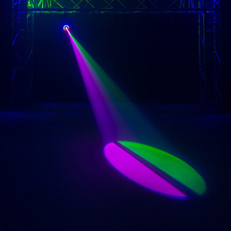 2x BeamZ Panther 35 LED Spot Moving Head with LED Ring & Case