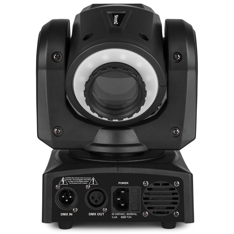 2x BeamZ Panther 35 LED Spot Moving Head with LED Ring & Case