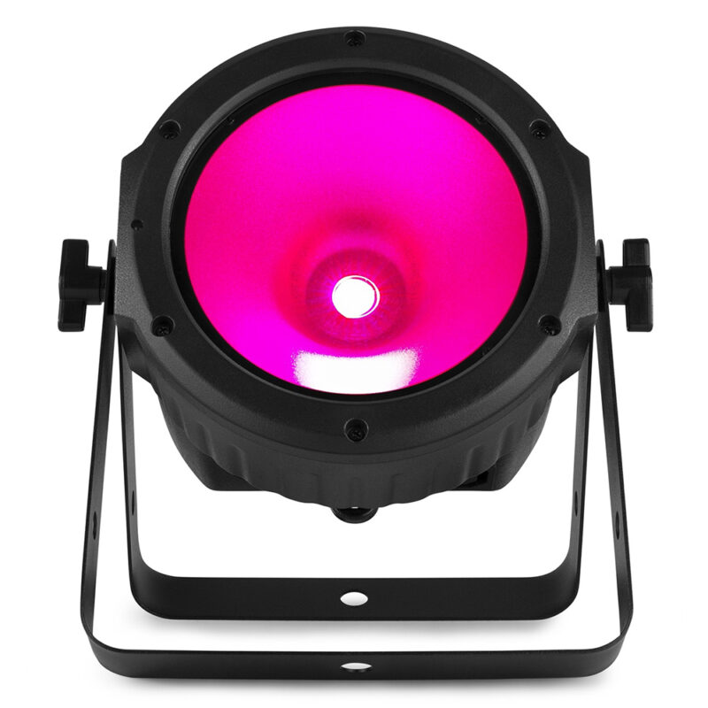 4x BeamZ COB30RGB LED Flat PAR Can Light with Floor Stands
