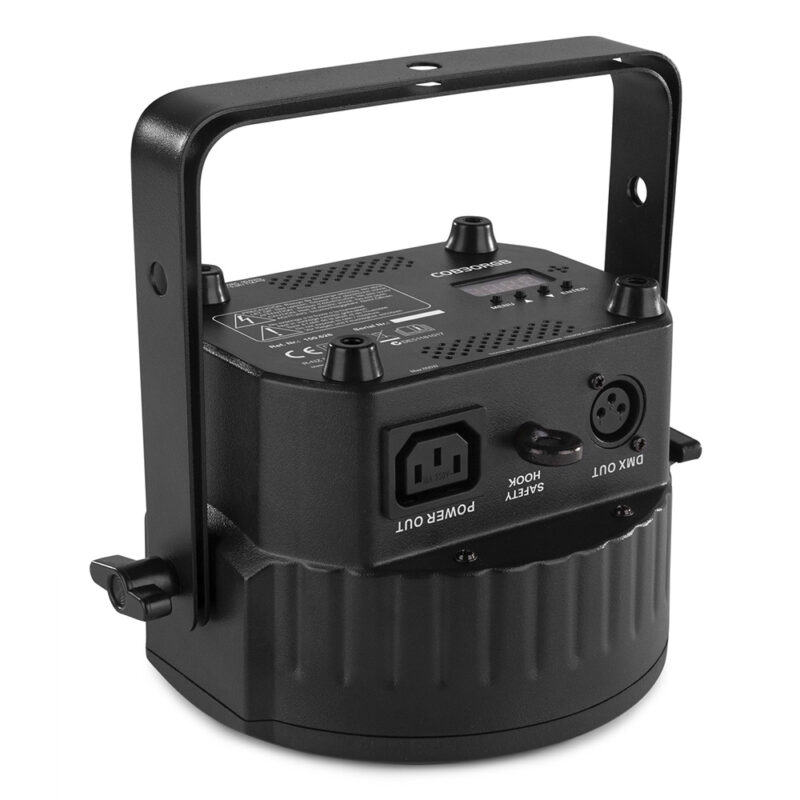 4x BeamZ COB30RGB LED Flat PAR Can Light with Floor Stands